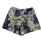 SheIn Tapestry TEDDY BEAR Print Woven Mini Shorts Cosplay Festival Artsy Cute Size XS Photo 4