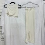Oh Polly  Tatum High Neck Twist Crop Top & Carilla Maxi Skirt Set White Size 0/6 Photo 5