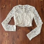 B Darlin Vintage 80s/90s  Ivory Lace Crop Fit Top] Photo 1
