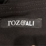 Roz & Ali  Black Silver Beads On Ankles classic fit ankle length pant Size 4 Photo 4