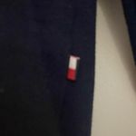 Tommy Hilfiger   90’s womens navy blue/red striped pullover sweatshirt size M Photo 3