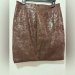 Guess Y2K Rosalba Faux-Leather Skirt Size Medium chocolate brown Photo 3