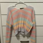Jessica Simpson  Pastel Stripe Cardigan NWT Photo 2