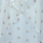Stevie May Cosmic Currents Gold Embroidery Mini Dress Size Medium White Photo 5