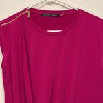 Ivanka Trump  Fuchsia Hot Pink Sleeveless Blouse Zipper Shoulder Medium EUC #7689 Photo 2