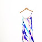 NWOT KENEDIK X Nordstrom Cowl Neck Tie Dye Midi Slip Dress Blue Size XL Photo 7
