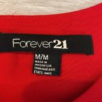 Forever 21 Red Top, Hot Pink Bottom Silky Sleeveless Tank Top w/ Top Back Button Photo 7