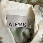 NWT ALEMAIS Checkmate Silk Satin Sandwashed Shirt Size 0 Long sleeve Photo 10