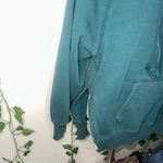 American Eagle  Dark Green Pullover Hoodie with Side Slits Photo 1