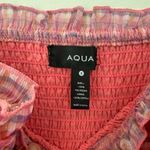 AQUA  Smocked Mini Dress Pink Gingham size S Photo 3