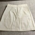 White Jean Skirt Size 4 Photo 1