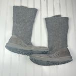 UGG  Gray Classic Cardy Knit Sweater Boots Women’s Size 6 Photo 2