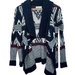 Abercrombie & Fitch Blue White Fair Isle Knit Long Sleeve Cardigan Sweater Sz S Photo 0
