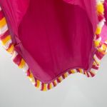 Trina Turk  Delfino Tunic Top Size M/L Fringe Pink Fusion Beach Coastal Boho NWT Photo 12