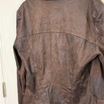 Blanc Noir Dark Brown Leather Jacket Size L Photo 7