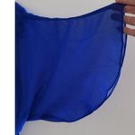 City Chic  Draped Faux Wrap Dress Ultra Blue XS 14 NEW Photo 10