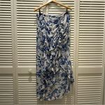 Free People Maxi skirt floral fall style flowy ruffle boho Y2K size 12 Photo 2