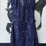 Mermaid mesh sequin mini dress Blue Size M Photo 0