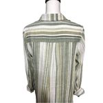 Nanette Lepore  Green Striped Popover Tunic Top M Photo 6