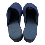 Alex Marie  Blue Cloth Wedge Heel Slip On Sandal Open Toe Navy Size 10 womens Photo 2