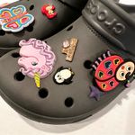 Crocs Classic Clog Women's 10 Slate Grey Includes All Charms Princess Unicorn Photo 2
