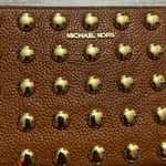 Michael Kors Jet Set Large Studded Pebbled Leather Wristlet Photo 2