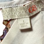 GB Floral/Paisley Print Romper Long Sleeve Drawstring Waist Boho Chic Size Large Photo 7