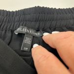 Eileen Fisher 100% Silk Crepe Pull-on Drawstring Pant Womens Size Small Black Photo 1