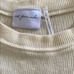 Urban Outfitters  Cream Ribbed Knit Tank Top Photo 1
