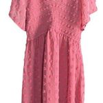 Amazing Lace TECREW Womens Smocked Short Sleeve V Neck Mini Dress Summer Swiss Dot Flowy Photo 1