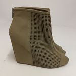 Juicy Couture Peep Toe Wedge Bootie Size 6 A17 Photo 4