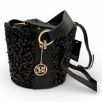 Badgley Mischka Black Sequin Tote Photo 0