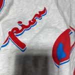 Champion Print Womens Crop Tee Heritage Reverse Weave Heather Gray NWT Photo 6