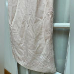 Jessica Howard Vintage  Pink Linen Embroidered Beaded Midi Dress Size 12 Large Photo 9