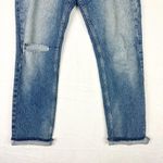 Free People Cuffed Slim Boyfriend Jeans Size 30 Medium Wash High Rise Photo 6