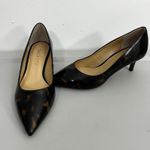 Talbots Kitten Heel Pumps Sz 5M Tortoiseshell Patent Leather Pointed Toe Brazil Photo 1