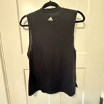 Adidas  Training Tank Top Sleeveless Athletic Workout Black Logo Small‎ Photo 3
