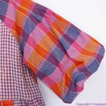 Free People NEW  Moon Bay Mixed Plaid‎ Top, XS Photo 8