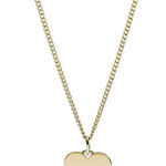 Fossil  Lane Heart Gold-Tone Stainless Steel Necklace Photo 0