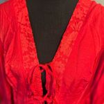 SBetro Red Plus Size Boho Maxi Dress – Long Sleeve, Size 3X Photo 7