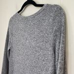 Old Navy  Long Sleeve Lounge Henley Top Grey Heather Scoopneck Button ~ Size M Photo 8