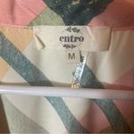 Entro  Vintage Resort Abstract Midi Dress Size M Vacation Cruise Tropical Photo 5