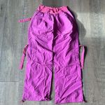Zumba Pink Purple Parachute Cargo Pants Pink Size L Photo 3
