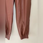 Babaton  Zedel Brown Vegan Leather Joggers, Size Small Photo 2