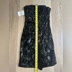 ZARA  Black Strapless Snakeskin Velvet & Sequin Mini Dress - Size XS Photo 8
