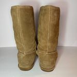Björndal Bjorndal Zoe Suede Leather Sheepskin Shearling Fur Lined Calf Boot Tan Size 10 Photo 4