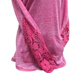 Decree Pink lightweight Hoodie Embellished T-Shirt size Small Photo 2