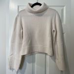 Stateside Cozy Cashmere Blend Turtleneck Sweater in Cream Photo 1