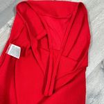 PINK - Victoria's Secret Pink by Victoria’s Secret Ribbed Henley Bodysuit Red Medium Long Sleeve Thong Photo 10