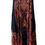 Lascana for Venus Boho Geometric Print Short Sleeve Size Medium Dress Blue Photo 0